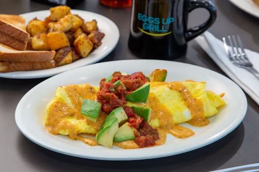 Eggs Up Grill Baja Chicken Omelet Price, Nutrition and Allergen Information Baja Chicken Omelet